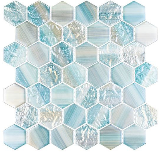 Uptown Beach Turks N Caicos UPB-2102 Glass Hexagon Tile – BELK Tile
