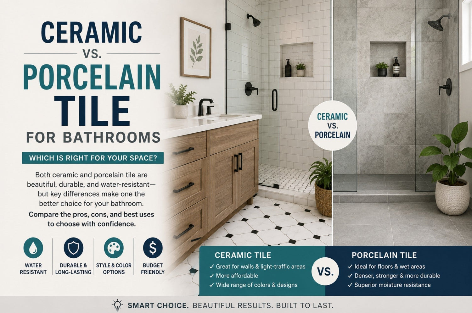 Ceramic vs Porcelain Tile for Bathrooms Which is Better by Mike Belk