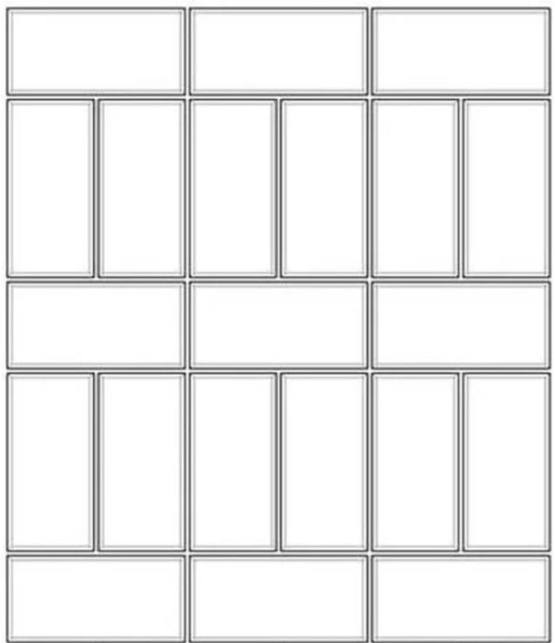 Cross Hatch Vertical Shower Wall Tile Pattern BELK Tile