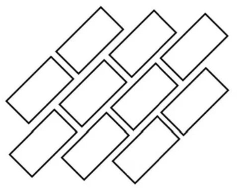 Diagonal Subway Backsplash Pattern BELK Tile