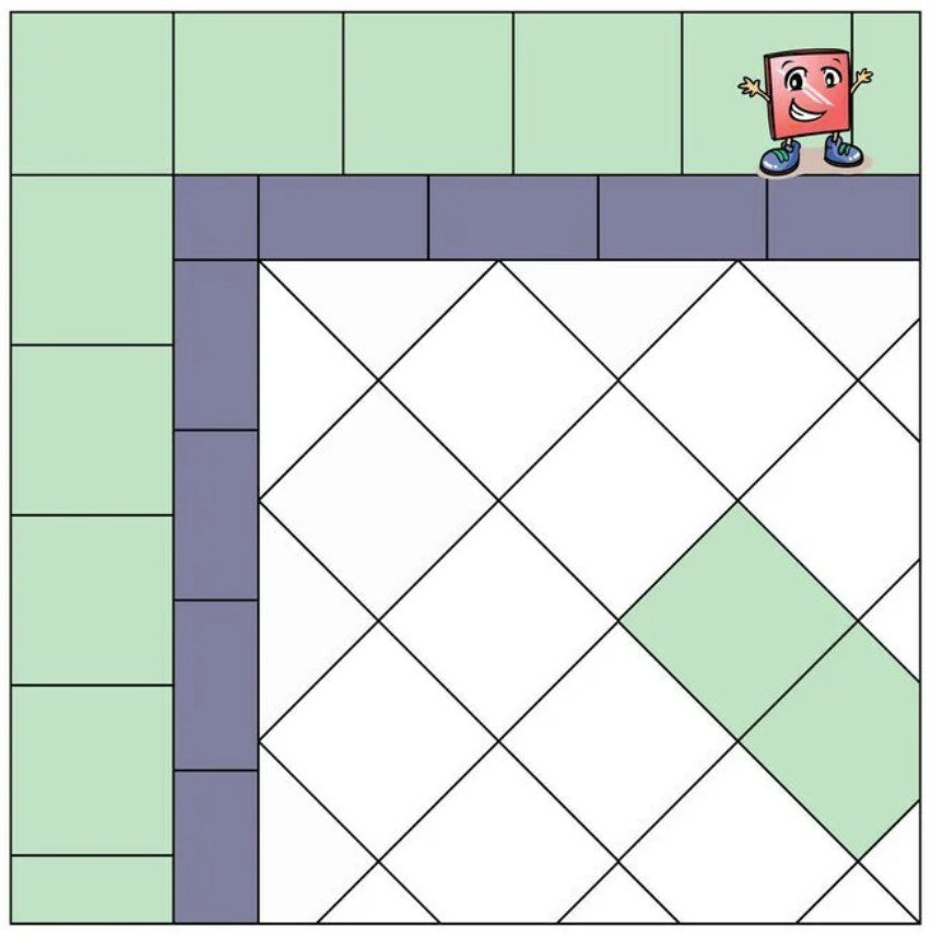 Double Border Floor Tile Pattern at BELK Tile
