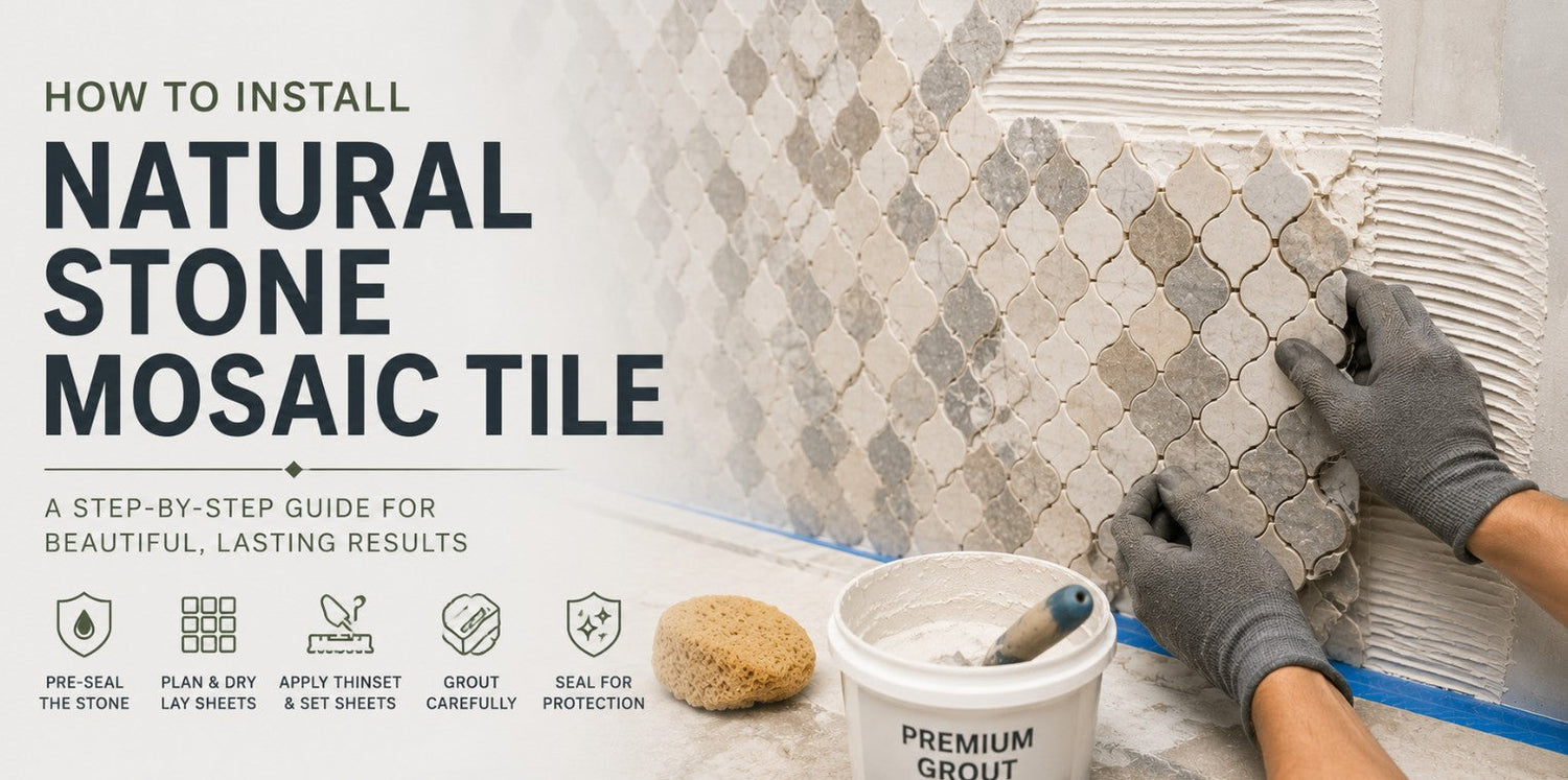 How to Install Natural Stone Mosaic Tile A Step-by-Step Guide BELK Tile