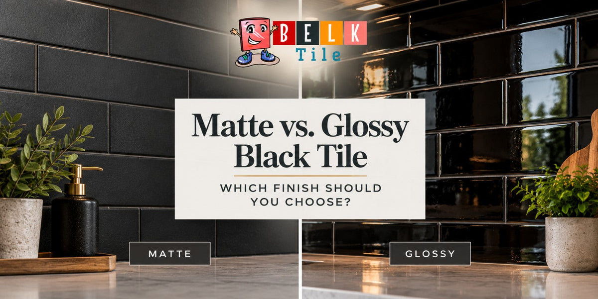 Matte vs. Glossy Black Tile Which Finish Should You Choose by Mike Belk