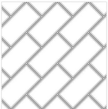 Running Diagonal Shower Wall Tile Pattern BELK Tile