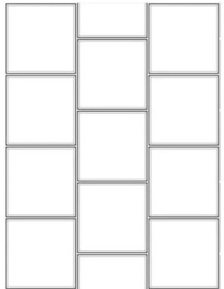 Square offset vertical shower wall tile pattern BELK Tile