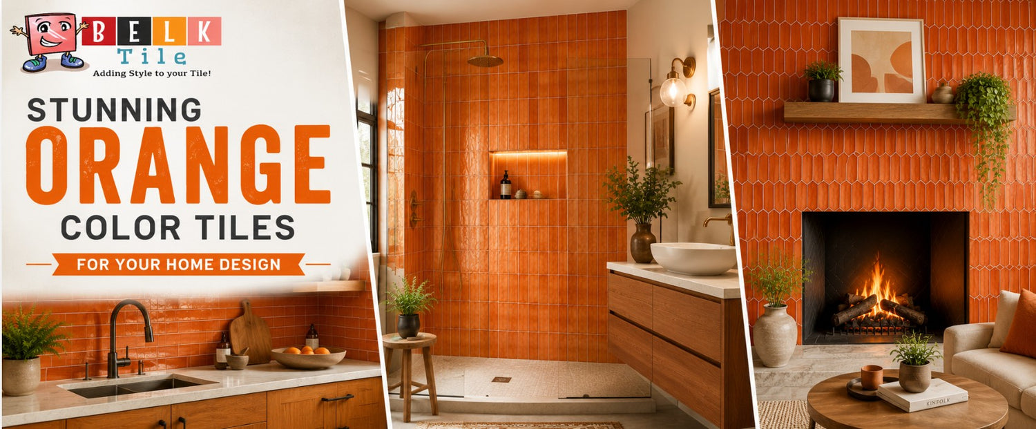 Stunning Orange Color Tiles for your Home Design by Mike Belk
