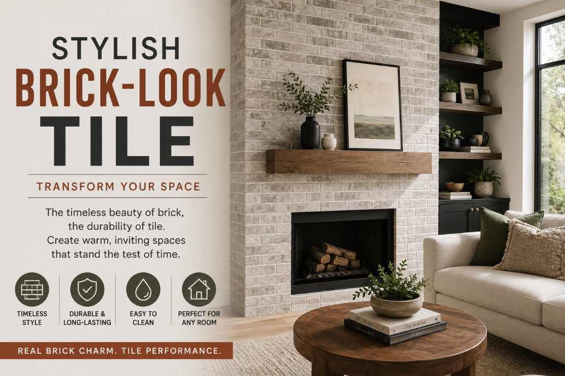 Stylish Brick Look Tile Transform Your Space by Mike Belk