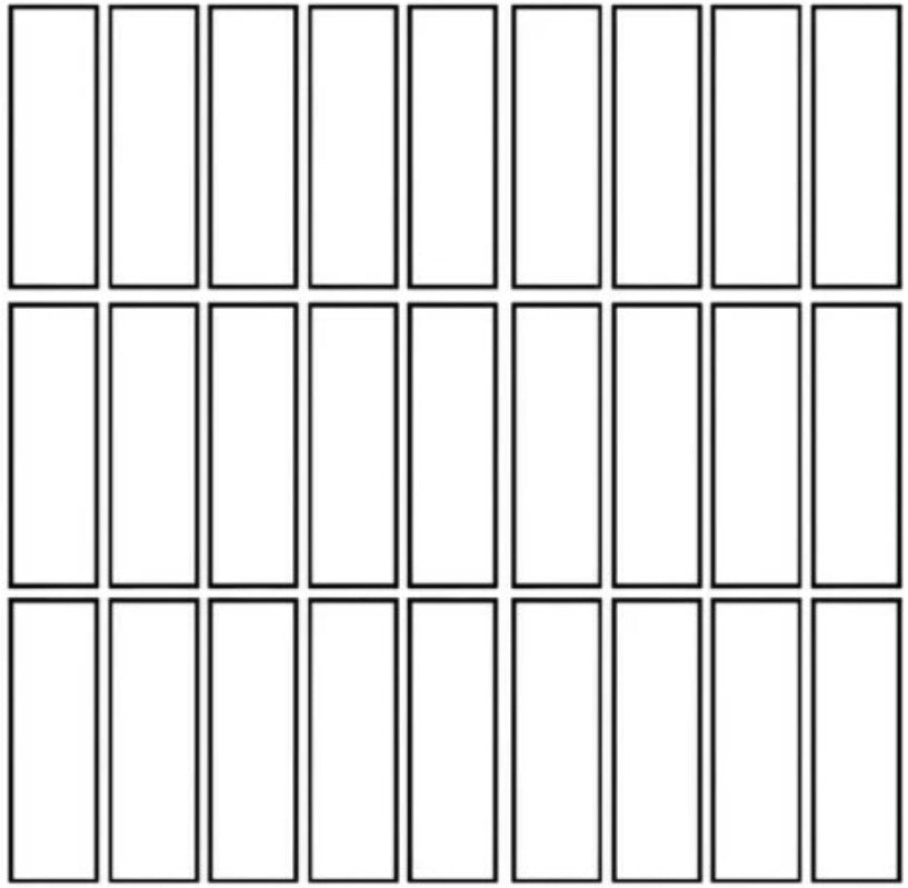 Subway Vertical Stacked backsplash pattern BELK Tile