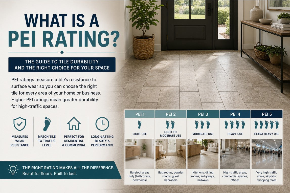 What is PEI Rating for Tile by Mike Belk at BELK Tile