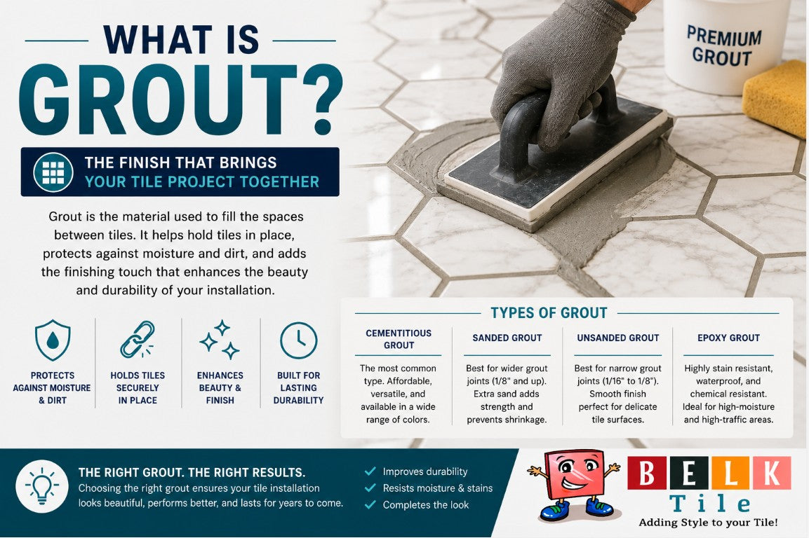 What is grout by Mike Belk with BELK Tile