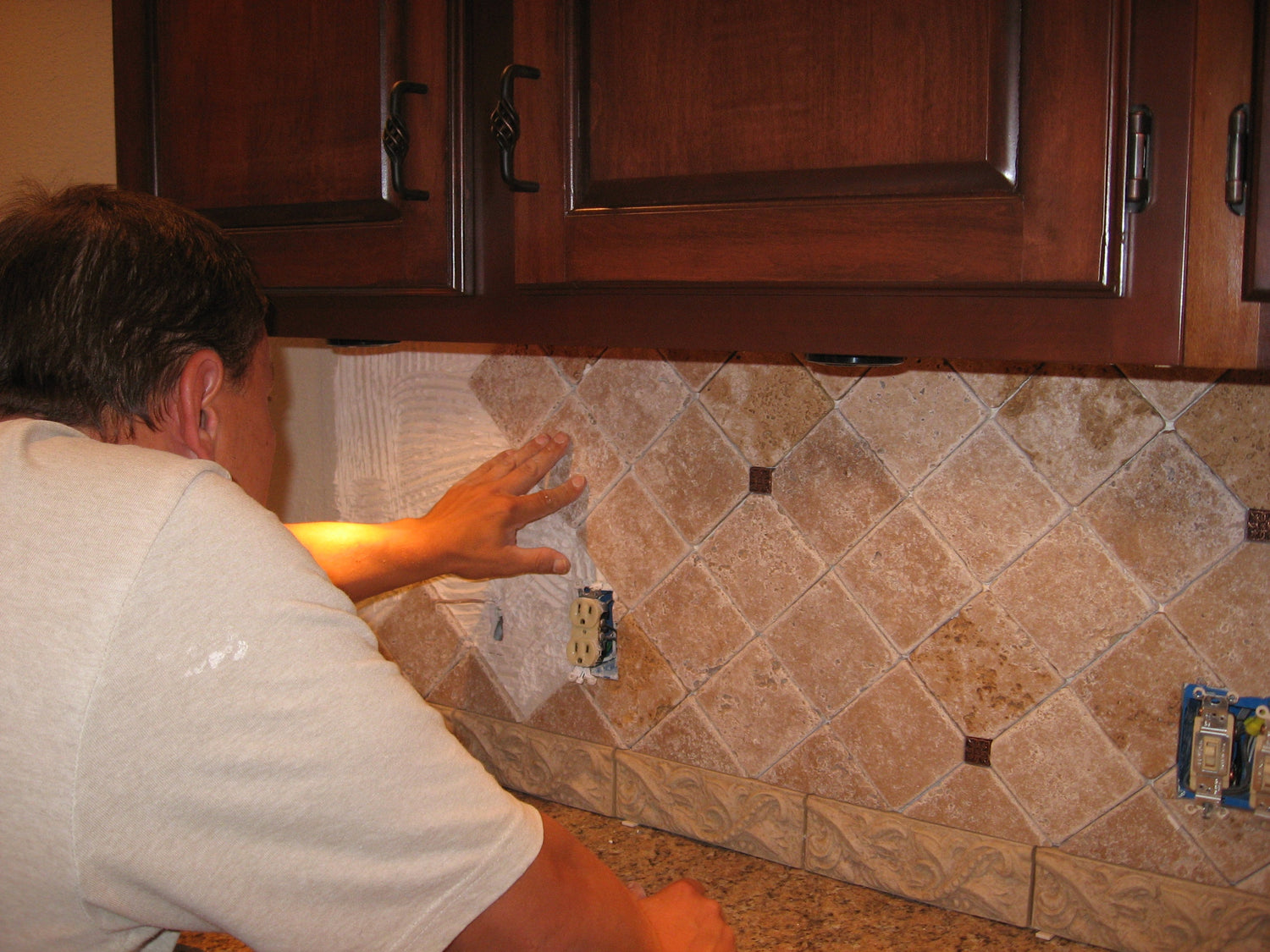 Sealing Travertine Mosaic Tiles - Natural Stone Backsplash