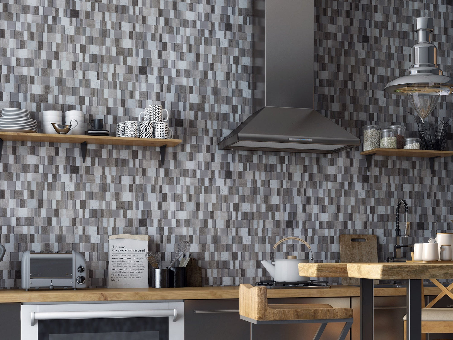 Reflection: Enhancing Interiors with Mirrored Glass Mosaic Tiles