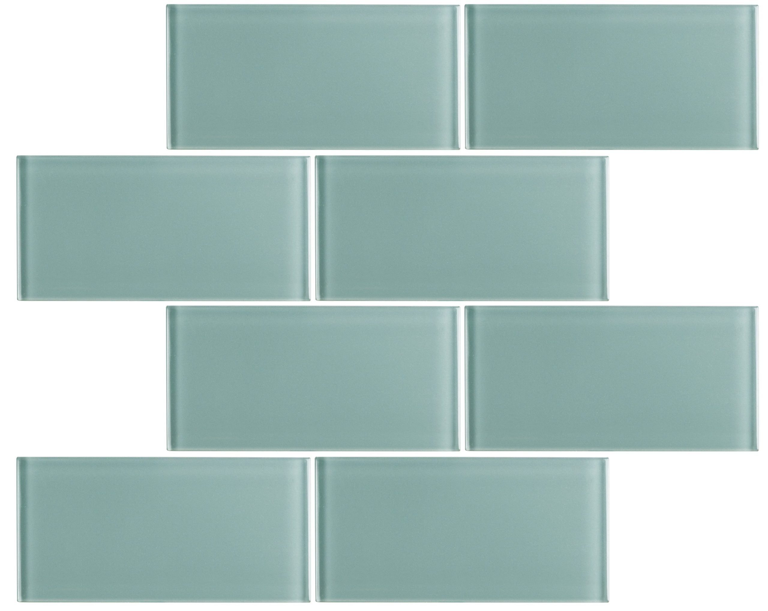 3x6 Glass Subway Tile for Kitchens, Bathrooms and Shower Walls
