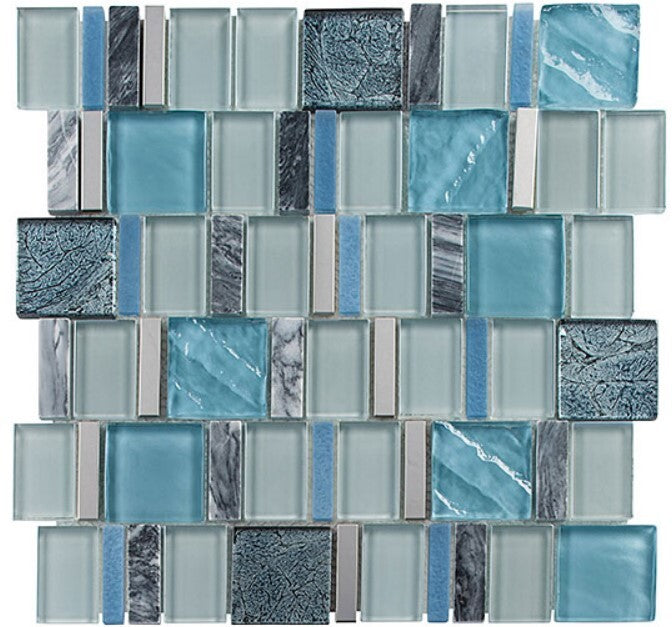 Glass Metal Stone Blend
