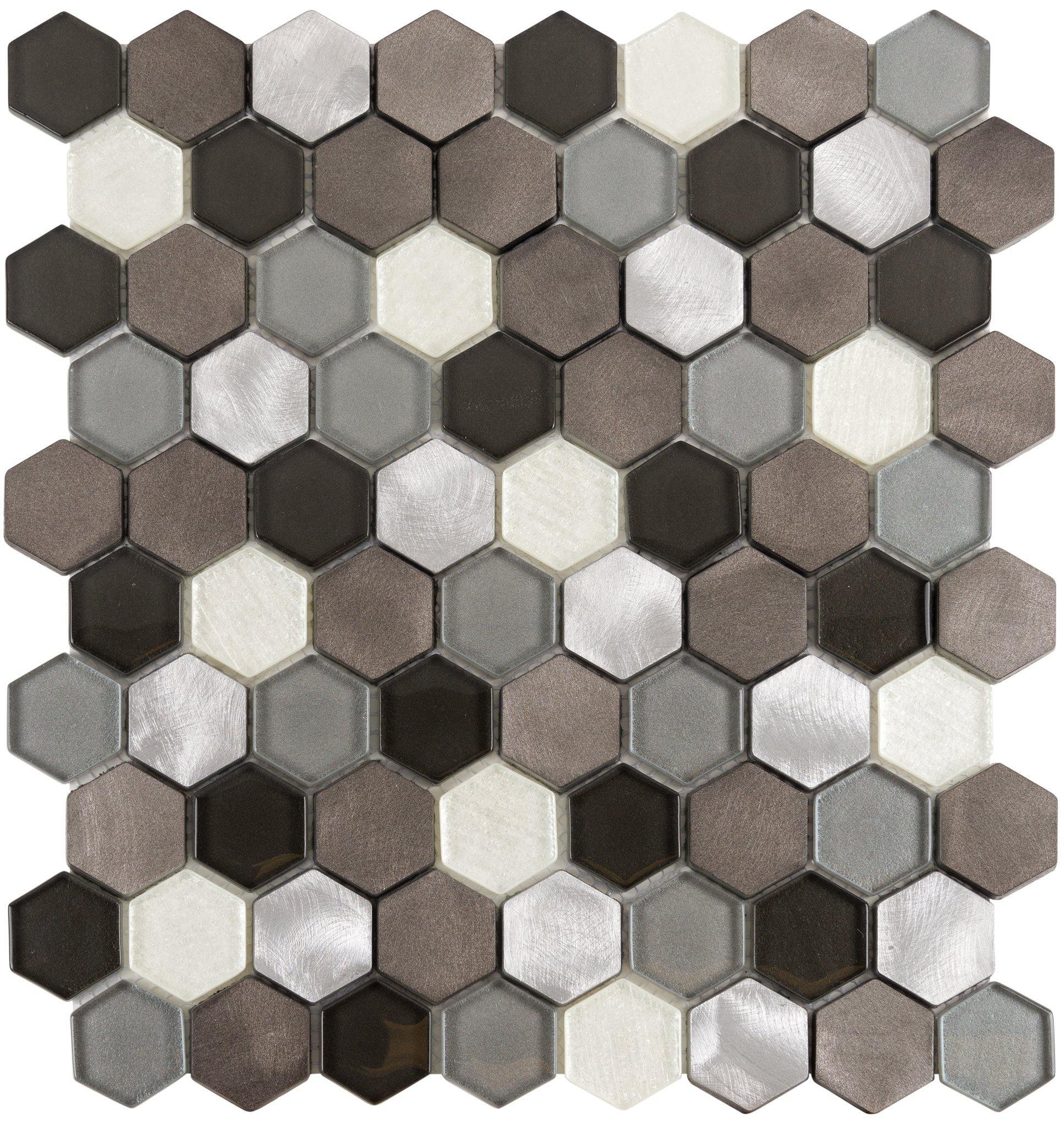Aluminum Mosaic Tile for Kitchen Backsplashes and Accent Walls