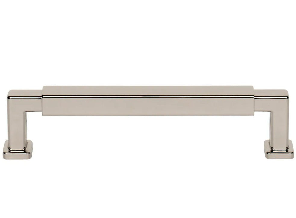 128 mm Center-to-Center Polished Nickel Nash Cabinet Pull 229-128NI Straight View