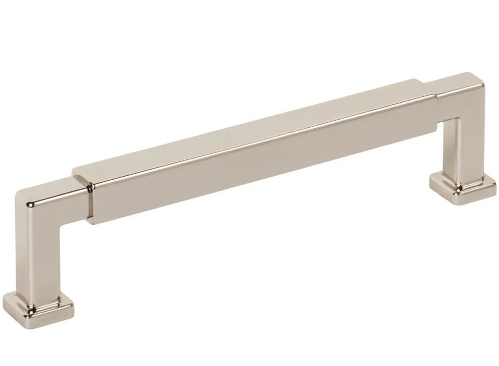 128 mm Center-to-Center Polished Nickel Nash Cabinet Pull 229-128NI