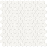 Anatolia Soho 1" hexagon 4501-0562-0 matte canvas white mosaic