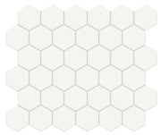 Anatolia Soho 2" hexagon 4501-0275-0 matte canvas white mosaic
