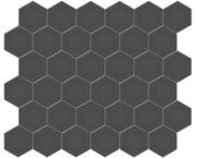 Anatolia Soho 2" hexagon 4501-0460-0 matte retro black mosaic