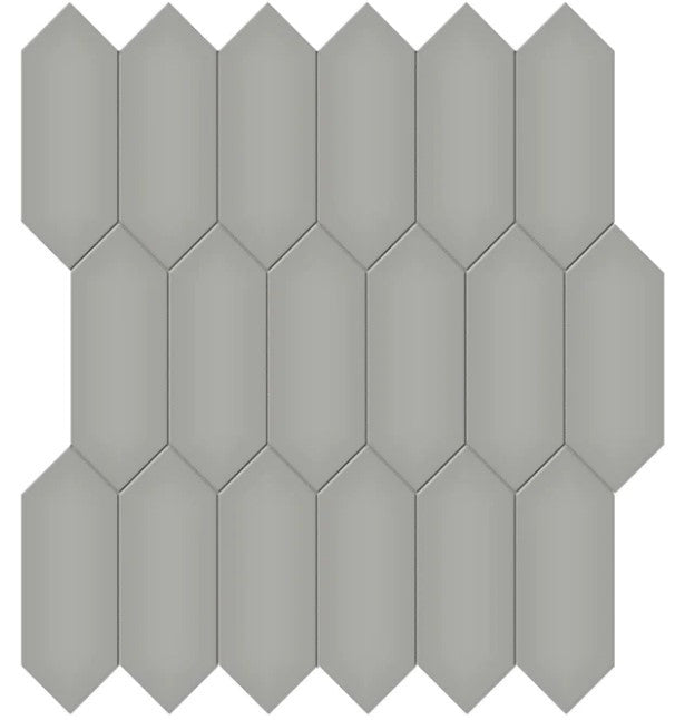 Anatolia Soho Tile 2 x 5 Picket 4501-0485-0 GLOSSY cement chic mosaic