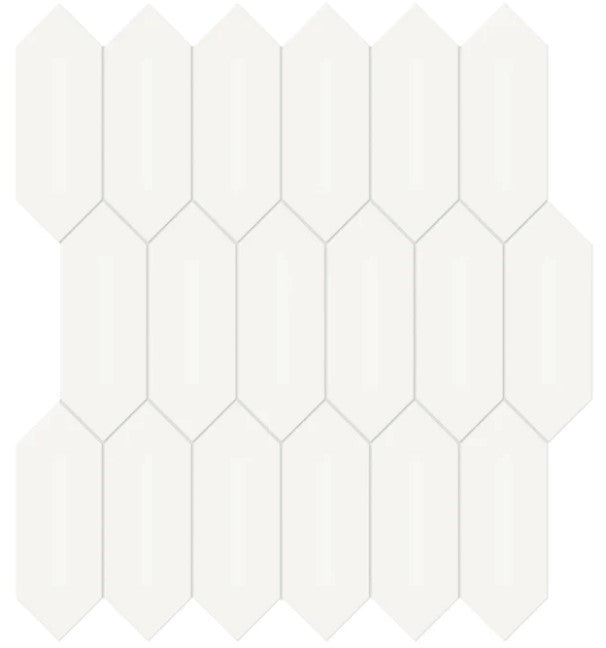 Anatolia Soho 2 x 5 Picket 4501-0487-0 matte canvas white mosaic