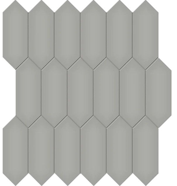 Anatolia Soho 2 x 5 Picket 4501-0492-0 matte cement chic mosaic