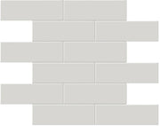 Anatolia Soho Tiles 2 x 6 Brick 4501-0496-0 GLOSSY Halo Grey