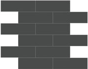 Anatolia Soho Tiles 2 x 6 Brick 4501-0500-0 GLOSSY Retro Black