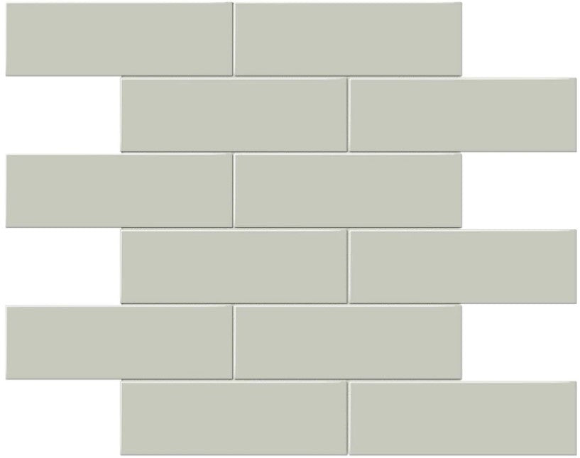 Anatolia Soho Tiles 2 x 6 Brick 4501-0501-0 GLOSSY Soft Sage