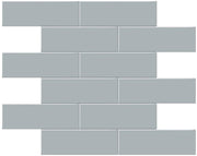 Anatolia Soho Tiles 2 x 6 Brick 4501-0502-0 GLOSSY Cloud Blue Mosaic