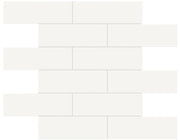Anatolia Soho Tile 2 x 6 Brick 4501-0503-0 MATTE Canvas White Mosaic