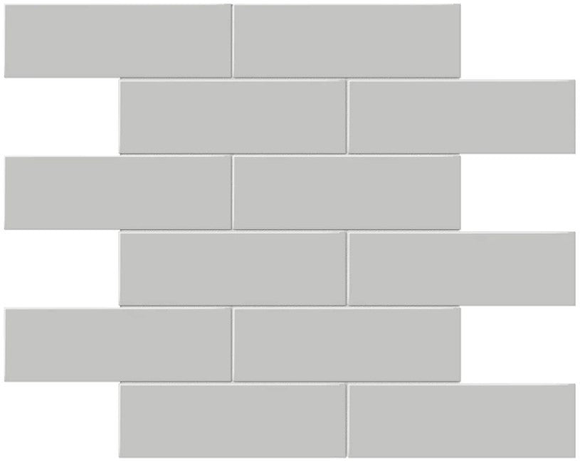 Anatolia Soho Tiles 2 x 6 Brick 4501-0507-0 Matte Loft Grey Mosaic