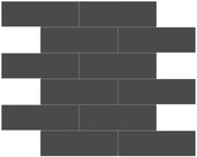 Anatolia Soho Tiles 2 x 6 Brick 4501-0507-0 Matte Retro Black