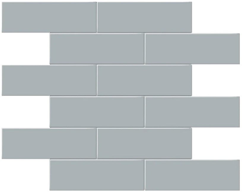 Anatolia Soho Tile 2 x 6 Brick 4501-0511-0 Matte Cloud Blue Mosaic