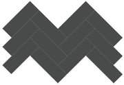 Anatolia Soho Tiles Herringbone Mosaic 4501-0525-0 GLOSSY Retro Black