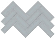Anatolia Soho Tiles Herringbone Mosaic 4501-0527-0 GLOSSY Cloud Blue