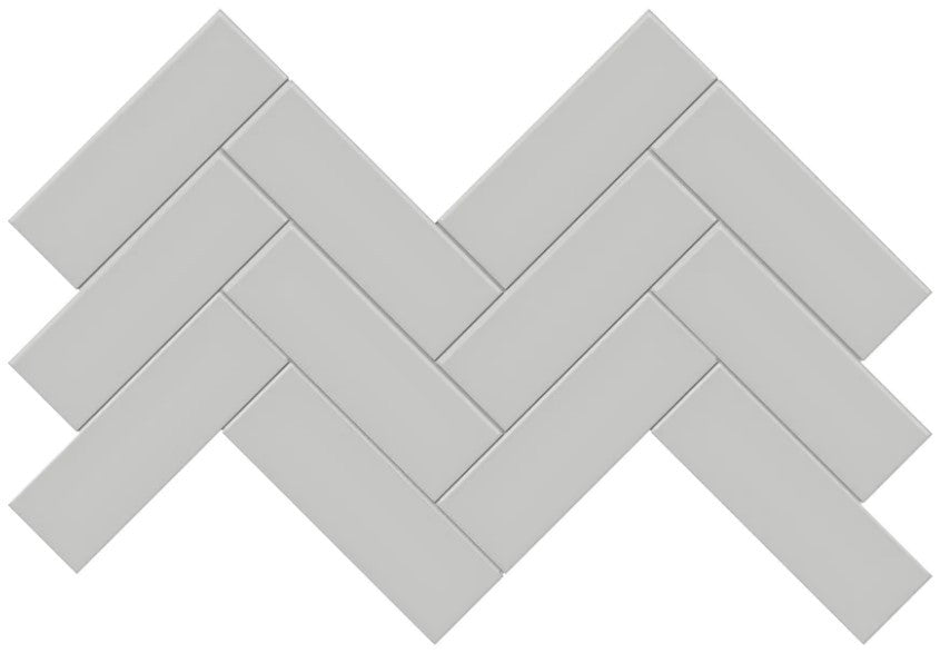 Anatolia Soho Tiles Herringbone Mosaic 4501-0532-0 MATTE Loft Grey