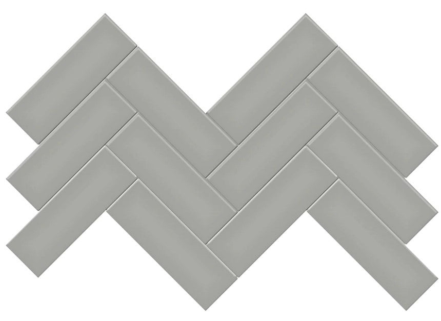 Anatolia Soho Tiles Herringbone Mosaic 4501-0533-0 MATTE Cement Chic