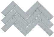Anatolia Soho Tiles Herringbone Mosaic 4501-0536-0 MATTE Cloud Blue