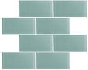 520-304 Sweet Pea 3 x 6 glass subway tile