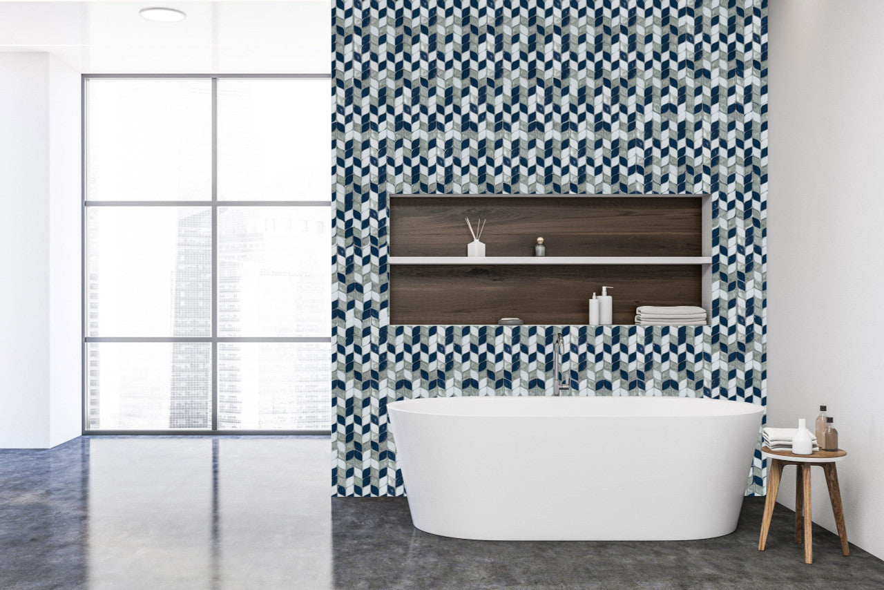 UBC Imagination Collection Garden City Blossoms 862-034 bathroom wall tile install