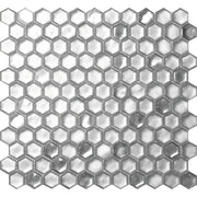 Glamour Series Cordoba Silver glass Hexagon tile mosaic AHX-01