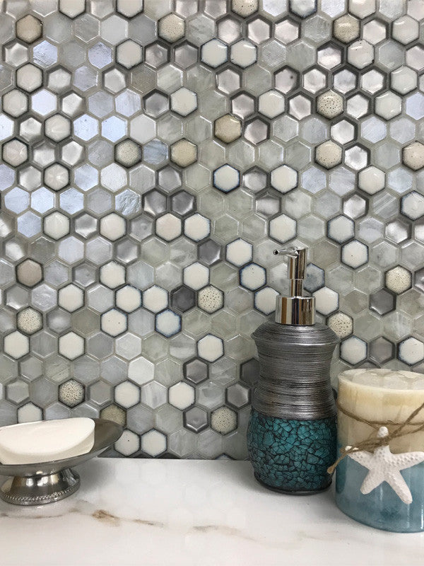 Glamour Series Cordoba Pearl AHX-03 kitchen backsplash