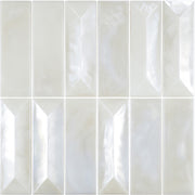 MIR Mosaic Allure Series White Rectangular AL-01WHT-R