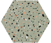 Abstract Series Hexagon Floor Tile ABS-6002 Abstract Salvia