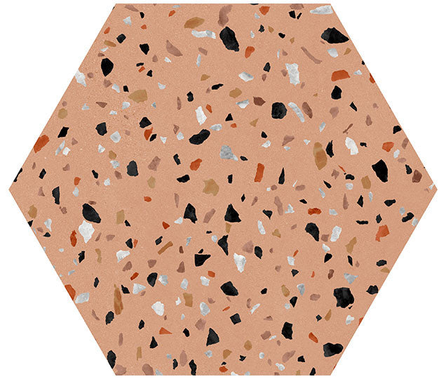 Abstract Series Hexagon Floor Tile ABS-6003 Abstract Camel