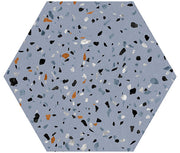 Abstract Series Hexagon Floor Tile ABS-6005 Abstract Blue