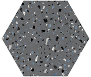 Abstract Series Hexagon Floor Tile ABS-6006 Abstract Graphite