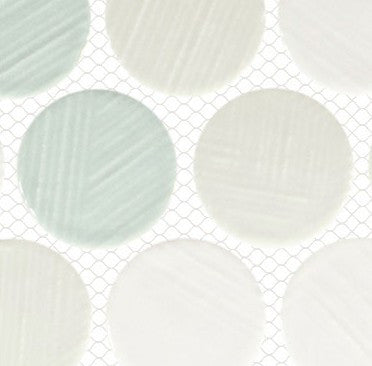 Alloway ALL-9001 Anya Recycled Glass Round mosaic tile Close Up